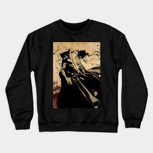 Justice afro samurai Crewneck Sweatshirt by lazymost